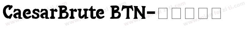 CaesarBrute BTN字体转换